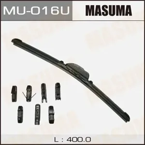 MASUMA MU016U Щетка стеклоочистителя 16 бескаркасный, универсальный (400мм) 8 видов креплений