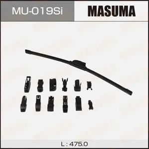 MASUMA MU019SI Щетка стеклоочистителя силиконовая 19 крюк (475мм)