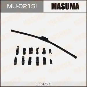 MASUMA MU021SI Щетка стеклоочистителя силиконовая 21 крюк (525мм)