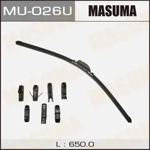 MASUMA MU026U Щетка стеклоочистителя  бескаркасная 26 универсальный (650мм) 8 видов креплений
