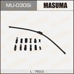 MASUMA MU030SI Щетка стеклоочистителя силиконовая 30 крюк (760мм)
