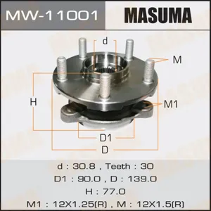 MASUMA MW11001 Ступица колеса переднего, с подшипником