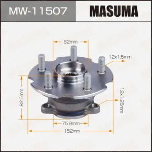 MASUMA MW11507 Подшипник задн.ступ.[ступица]