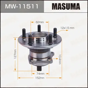 MASUMA MW11511 Ступица колеса заднего в сборе