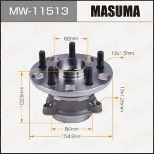 MASUMA MW11513 Ступица колеса заднего, с подшипником