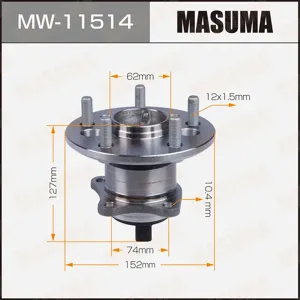 MASUMA MW11514 Подшипник ступицы  комплект ицы задней правой Toyota Camry 2.43.0 01>