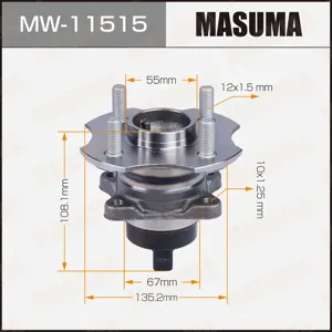 MASUMA MW11515 Подшипник зад.ступ.[ступица]