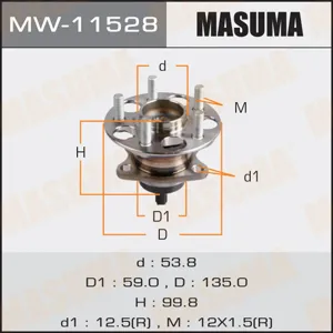 MASUMA MW11528 Подшипник задн. ступ. [с ABS]