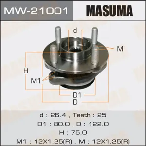 MASUMA MW21001 к-кт подшип.ступицы зад. Nissan Tiida Cube