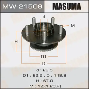 MASUMA MW21509 Подшипник зад.ступ.[ступица]