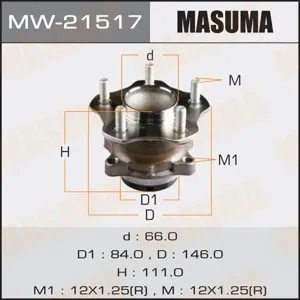 MASUMA MW21517 Ступица с подшипником задн.