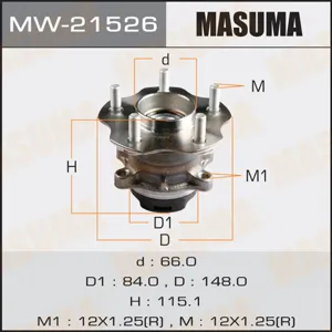 MASUMA MW21526 Подшипник ступицы  комплект ицы задней со ступицей Nissan Qashqai 1.62.0 07> FWD