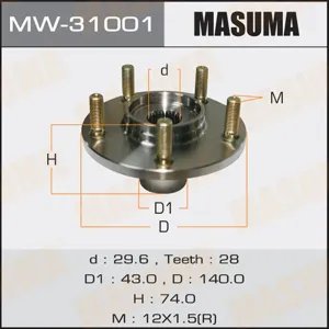 MASUMA MW31001 Подшипник передней ступицы [ступица]