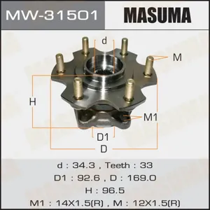 MASUMA MW31501 Подшипник задн ступ ступица