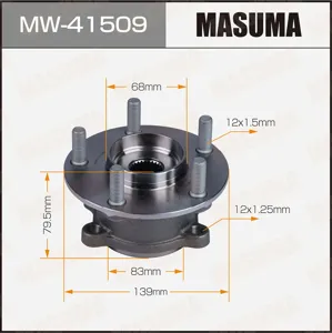 MASUMA MW41509 Ступица с подшип. в сборе Mazda CX-5 4x4 11->
