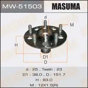 MASUMA MW51503 Ступица с подшипником Honda CR-V задн.
