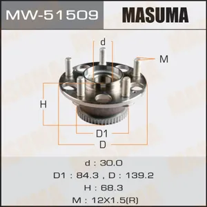 MASUMA MW51509 Ступица колеса Honda Civic 06- задн.