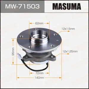 MASUMA MW71503 Ступица колеса в сборе задн