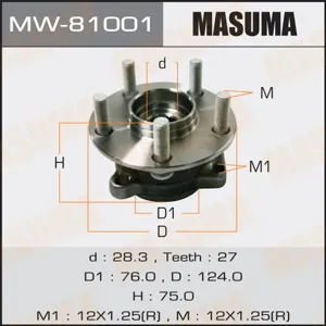 MASUMA MW81001 Подшипник пер. ступ.[cтупица]
