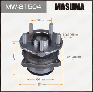 MASUMA MW81504 Ступица зад.