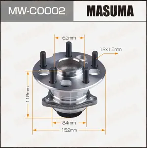 MASUMA MWC0002 Ступица колеса в сборе задн