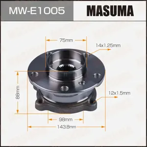 MASUMA MWE1005 Ступица с подшипником BMW X5(F15)X6(F16) с АБС