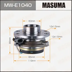 MASUMA MWE1040 Ступичный узел