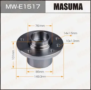 MASUMA MWE1517 Ступица колеса переднего в сборе