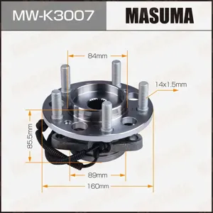 MASUMA MWK3007 Ступица с подшипником SsangYong Kyron REXTO06- с АБС