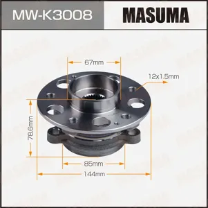 MASUMA MWK3008 Ступица колеса переднего в сборе