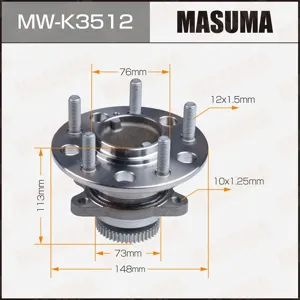 MASUMA MWK3512 Ступица с подшипником Hyundai Sonata V задн.
