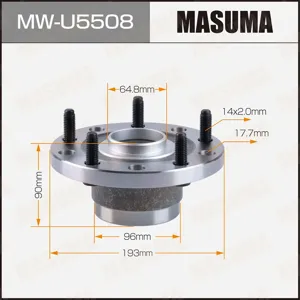 MASUMA MWU5508 Ступичный узел