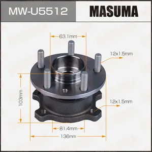 MASUMA MWU5512 Ступица с подшипником Ford KUGA 08- задн. с АБС