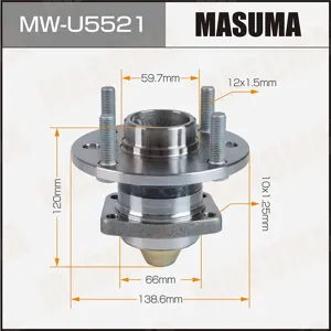 MASUMA MWU5521 Ступичный узел