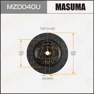MASUMA MZD040U Диск сцепления