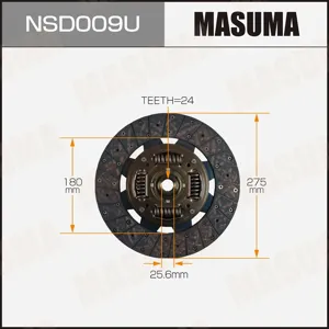 MASUMA NSD009U Диск сцепления [275 mm]