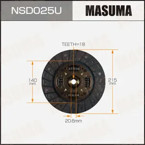MASUMA NSD025U Диск сцепления