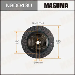 MASUMA NSD043U Диск сцепления