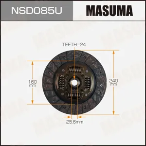 MASUMA NSD085U Диск сцепления [240 mm]