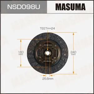 MASUMA NSD098U Диск сцепления