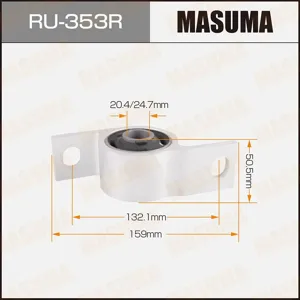 MASUMA RU353R Сайлентблок задний R (C кроншт.) Перед. Нижн. рычаг Перед. подв. Subaru Impreza (GC-D) 1.6-2.5 90> Legacy I-III 1.8-2.5 90-04