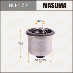 MASUMA RU477 Сайлентблок зад. балки Toyota Corolla Verso ADE150NDE150 06>