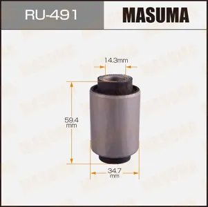 MASUMA RU491 Сайлентблок рычага Mitsubishi Outlander 02-06 пер.подв.пер.