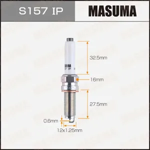 MASUMA S157IP Свеча зажигания IRIDIUM+PLATINUM (LDK8RTBIP)