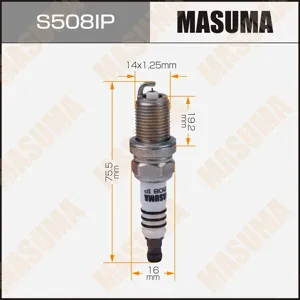 MASUMA S508IP Свеча зажигания IRIDIUM+PLATINUM