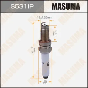 MASUMA S531IP Свеча зажигания Audi A1A3Q3,VW Golf Polo , Skoda Octavia 1.0TSI1.2TSI1.4TSI 12>
