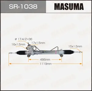 MASUMA SR1038 Рейка рулевая