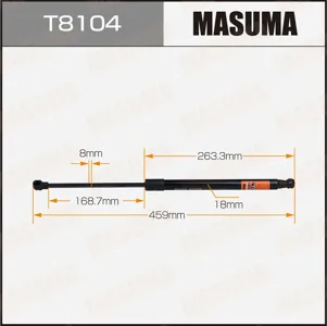 MASUMA T8104 Амортизатор Toyota AURIS -13 багажника