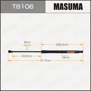 MASUMA T8106 Амортизатор Nissan Qashqai -13 багажника