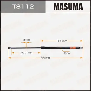 MASUMA T8112 Упоры газовые капота, багажника